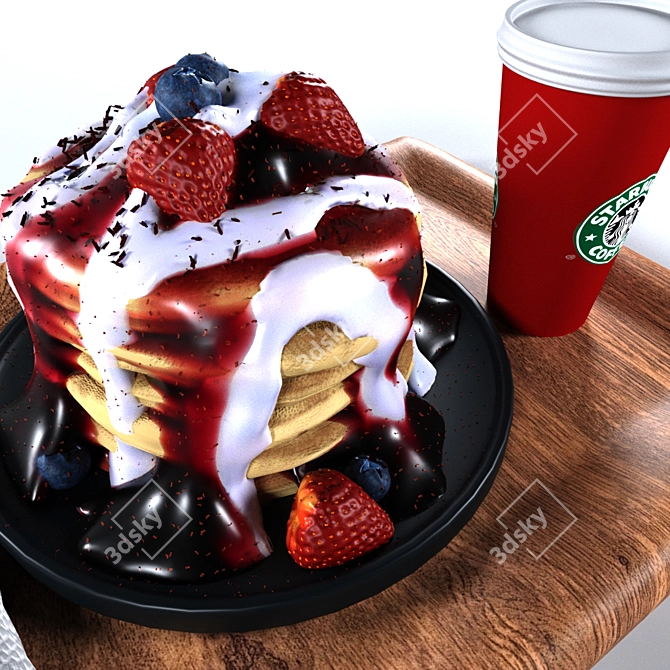 Punky Pancakes of Delight 3D model image 2