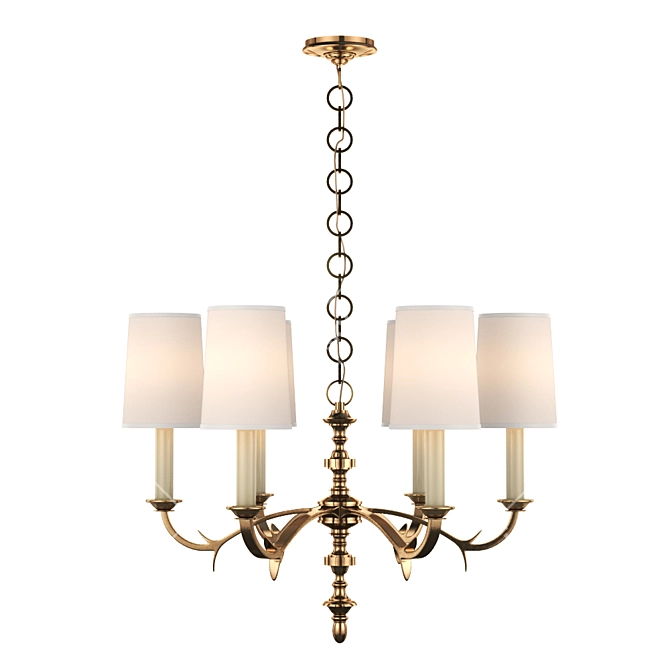 Channing Small Chandelier - Visual Comfort 3D model image 1