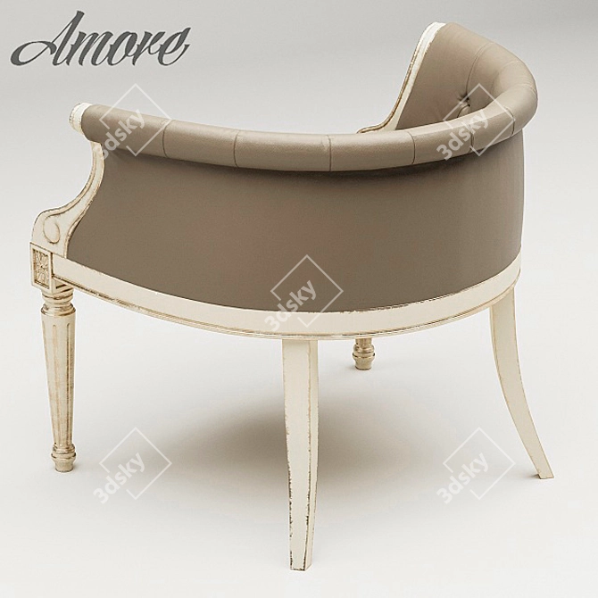 NIKO Mobili Amore Chair: Stylish and Compact 3D model image 2