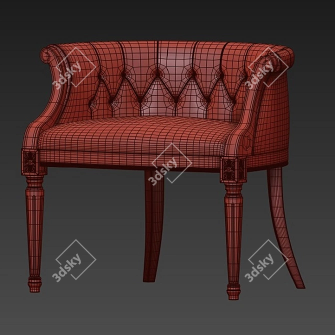 NIKO Mobili Amore Chair: Stylish and Compact 3D model image 3