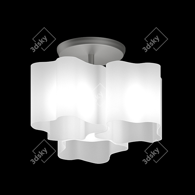 Elegant Nubi Chandelier 3D model image 1