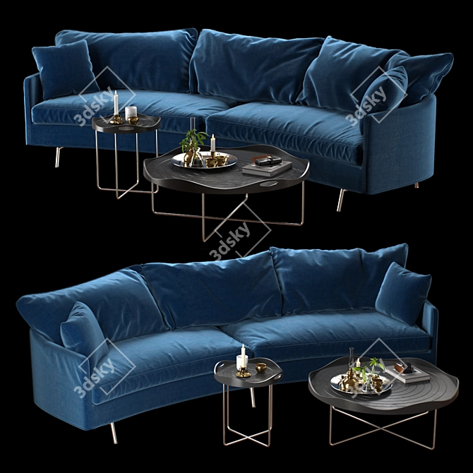 Sits Julia Sofa Set 3D model image 1