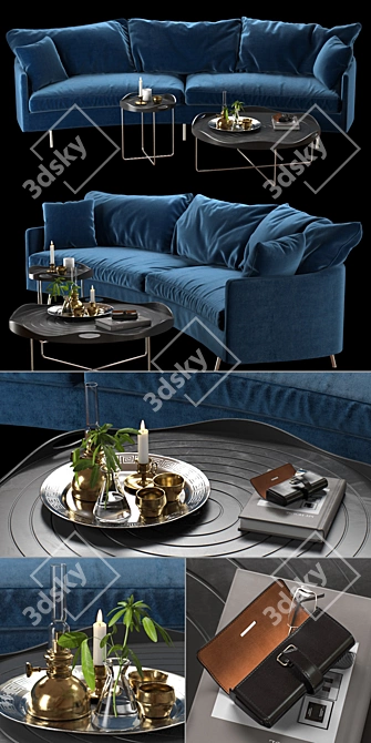 Sits Julia Sofa Set 3D model image 2