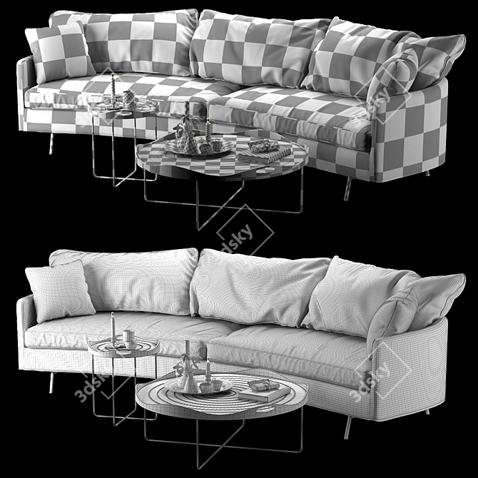 Sits Julia Sofa Set 3D model image 3