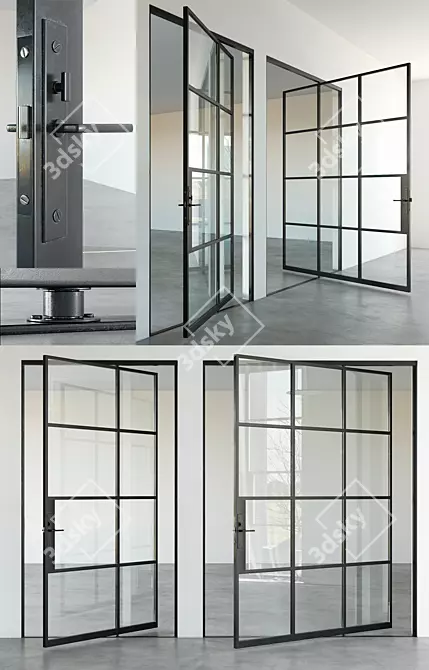Modern Steel Doors: Portella Collection 3D model image 2