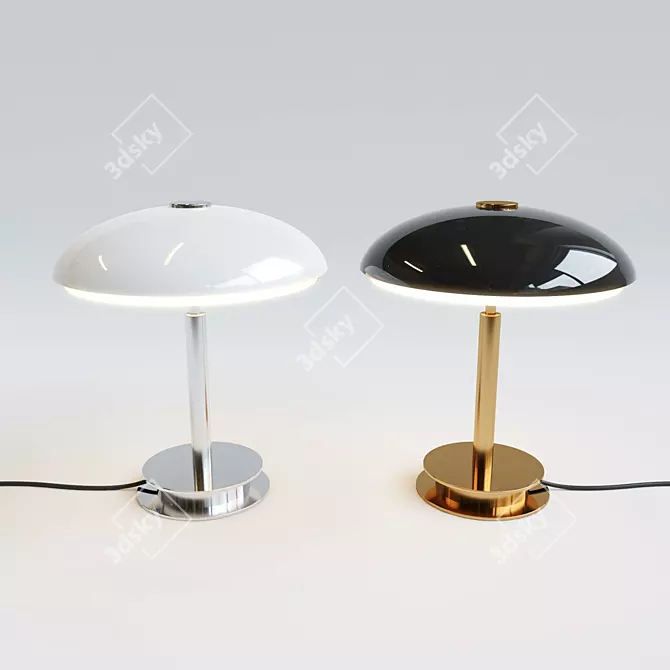 Minimalist Tris Table Lamp 3D model image 1