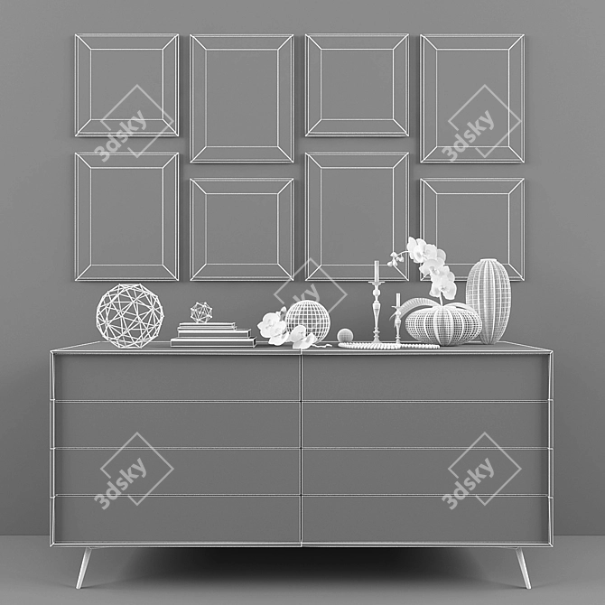 Elegance in Eight: Decor Set 3D model image 3