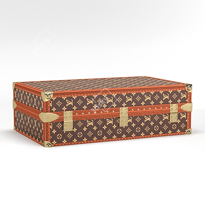 LV D Shoe Case: Luxury Footwear Storage 3D model image 3