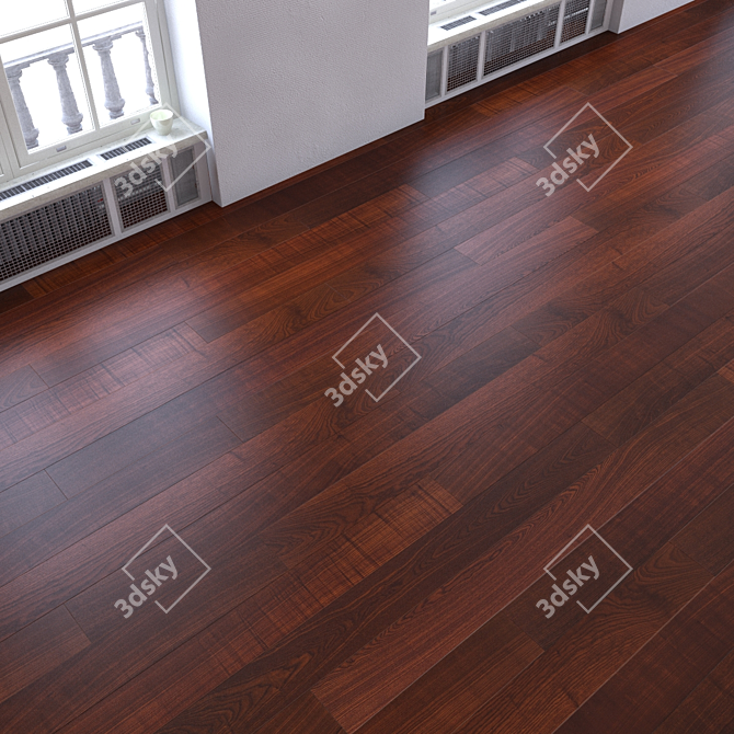 Versatile Parquet Flooring Set 3D model image 3