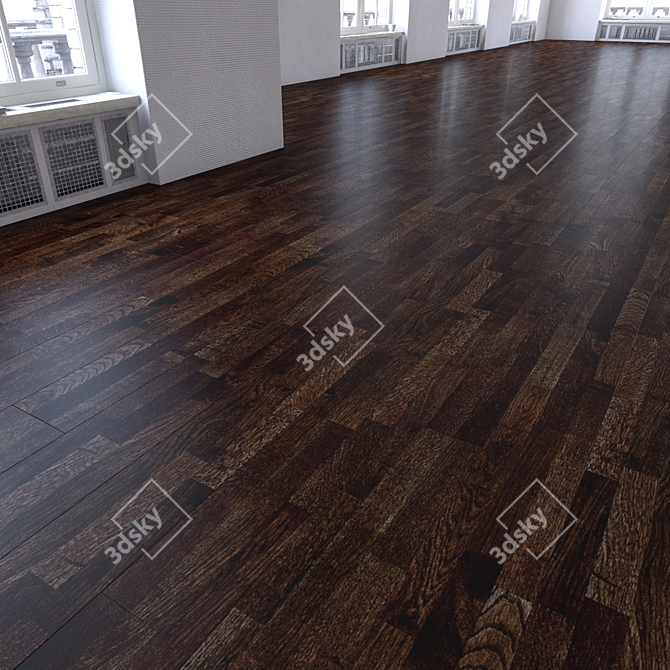 Versatile Parquet Flooring Set 3D model image 1