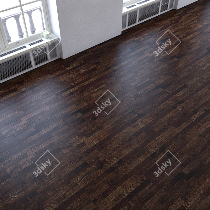 Versatile Parquet Flooring Set 3D model image 3