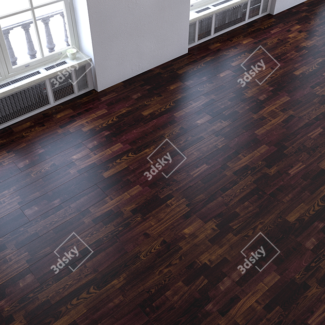 Versatile Parquet Texture Set 3D model image 3