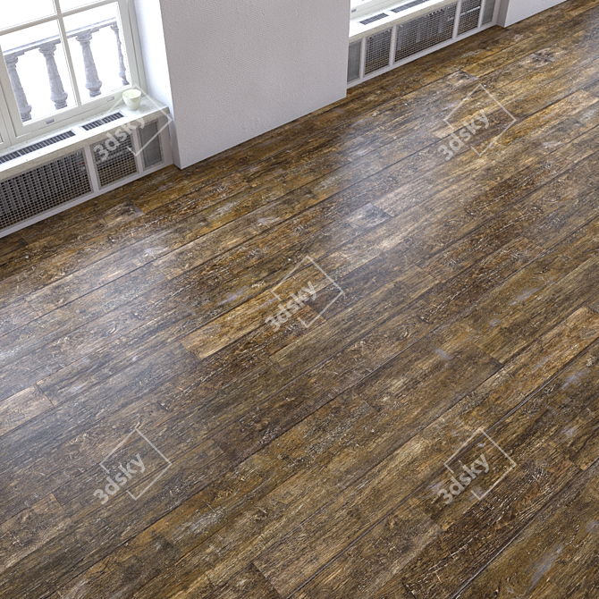 Versatile Parquet Texture Set 3D model image 3