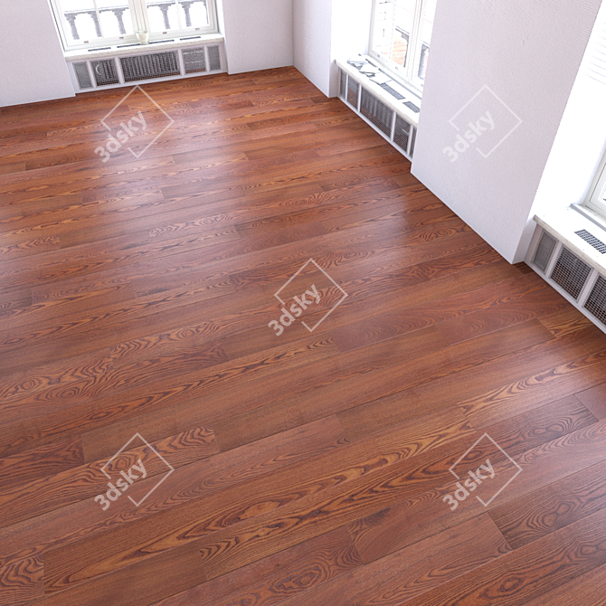 Versatile Parquet Flooring Set 3D model image 1