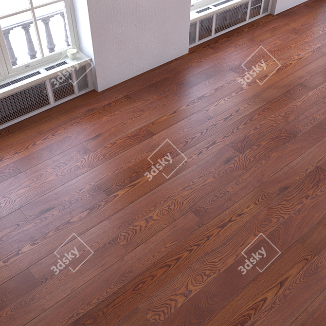 Versatile Parquet Flooring Set 3D model image 3