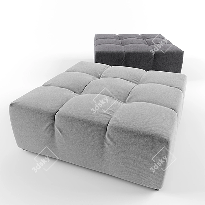  Comfy Ottoman for Relaxation 3D model image 1