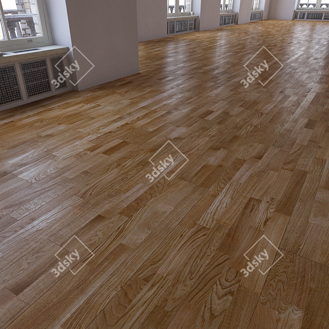 Realistic Parquet Flooring Kit 3D model image 2