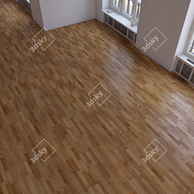 Title: Versatile Parquet Flooring Set 3D model image 1