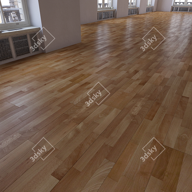 Title: Versatile Parquet Flooring Set 3D model image 2