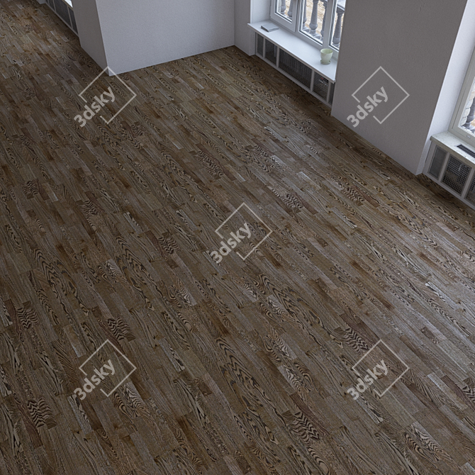 Versatile Parquet Flooring Set 3D model image 1