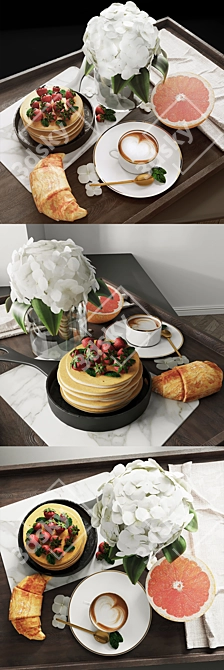 Modern Breakfast Set - 2014 Design 3D model image 2