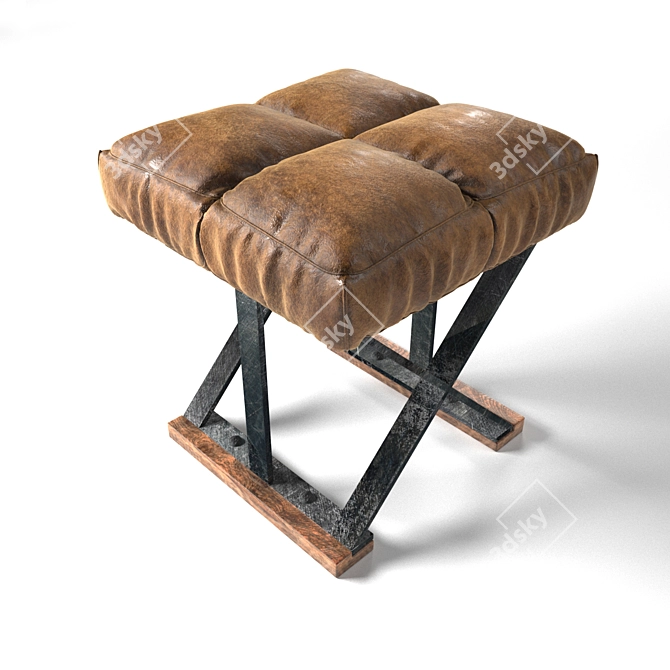 Industrial Loft Chair 3D model image 1