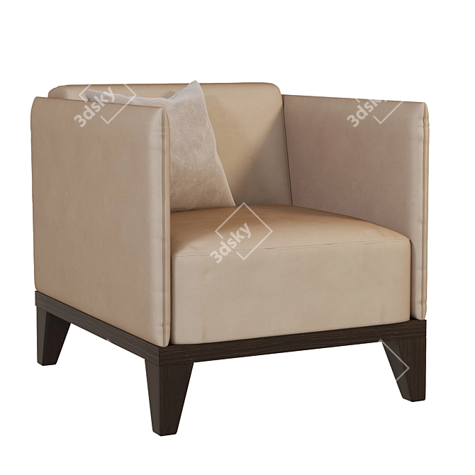 Isotta Iron Armchair Chateau d'Ax 3D model image 1