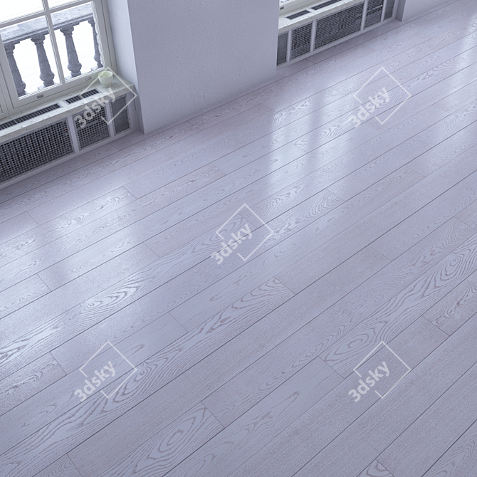 Elegant Parquet Flooring 3D model image 1