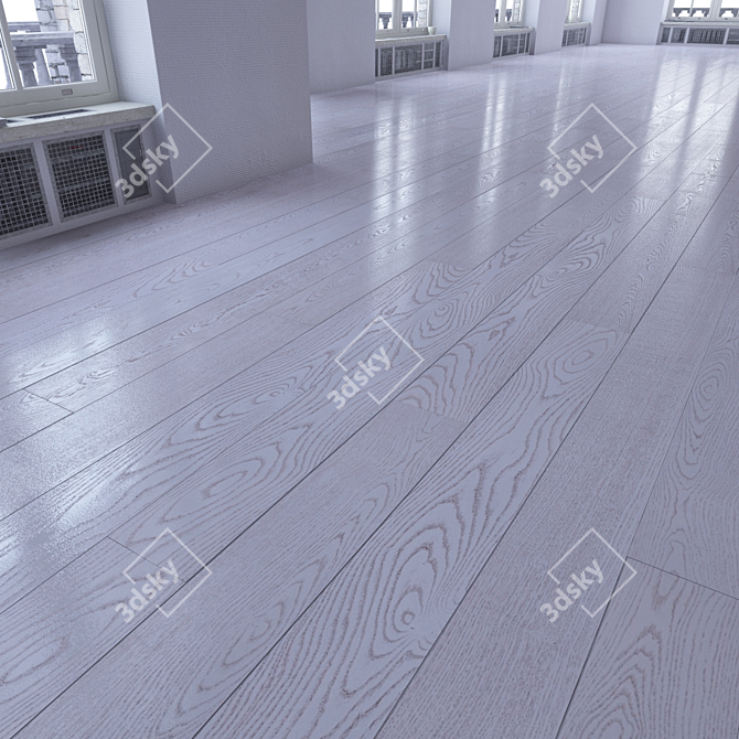 Elegant Parquet Flooring 3D model image 2