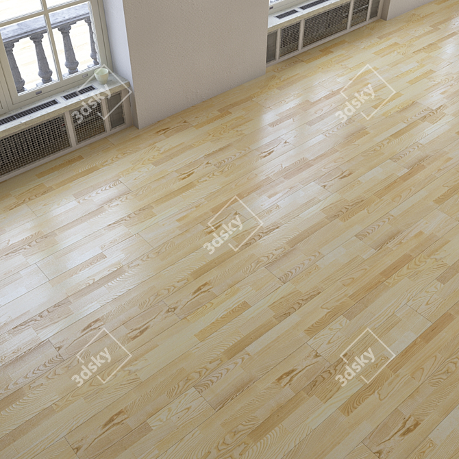 Realistic Parquet Flooring 3D model image 1