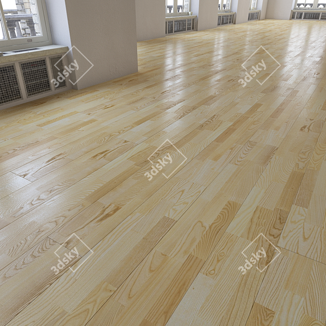 Realistic Parquet Flooring 3D model image 2