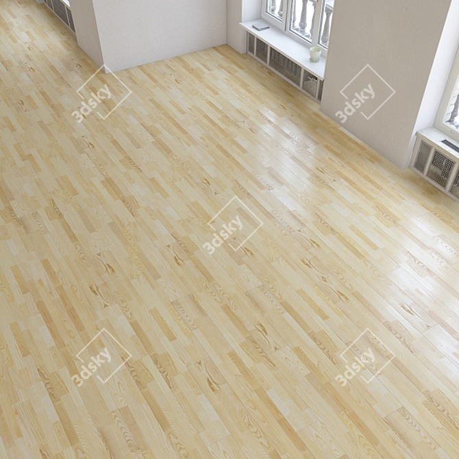 Realistic Parquet Flooring 3D model image 3