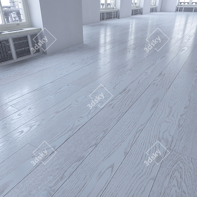 Versatile Parquet Flooring Tiles 3D model image 2