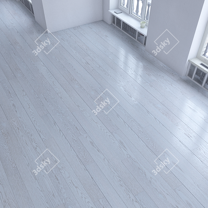 Versatile Parquet Flooring Tiles 3D model image 3