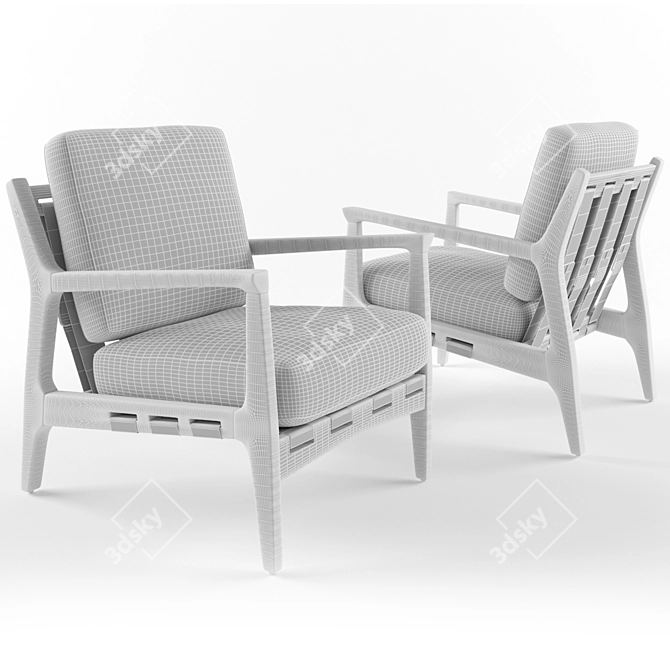 UniEase Chair: Perfect Harmony for Strangers 3D model image 3