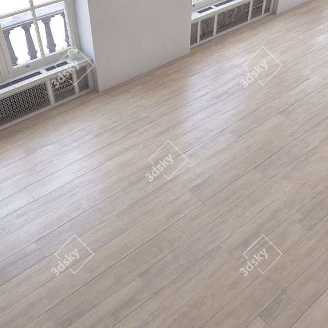 Versatile Parquet Flooring with Realistic Render 3D model image 1