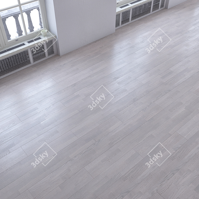 Versatile Parquet Flooring 3D model image 1