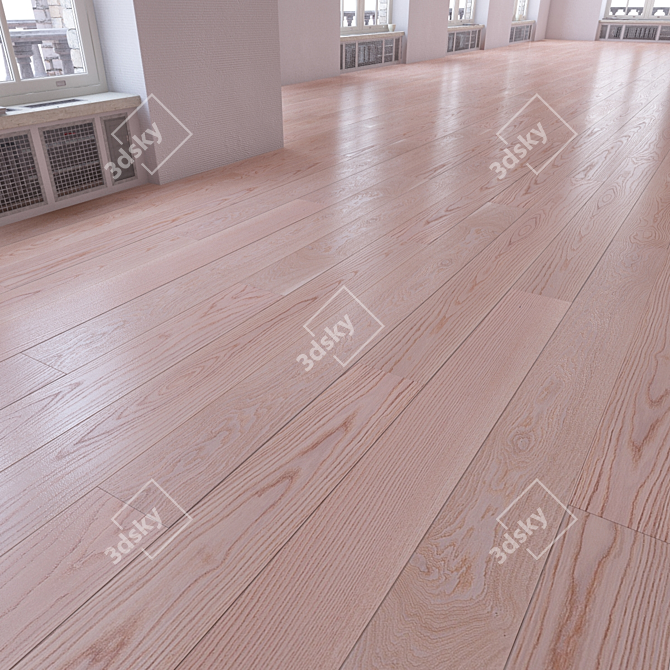 Versatile Parquet Flooring Tiles 3D model image 2