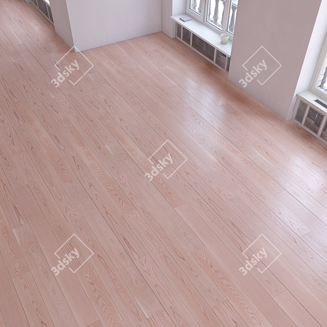 Versatile Parquet Flooring Tiles 3D model image 3