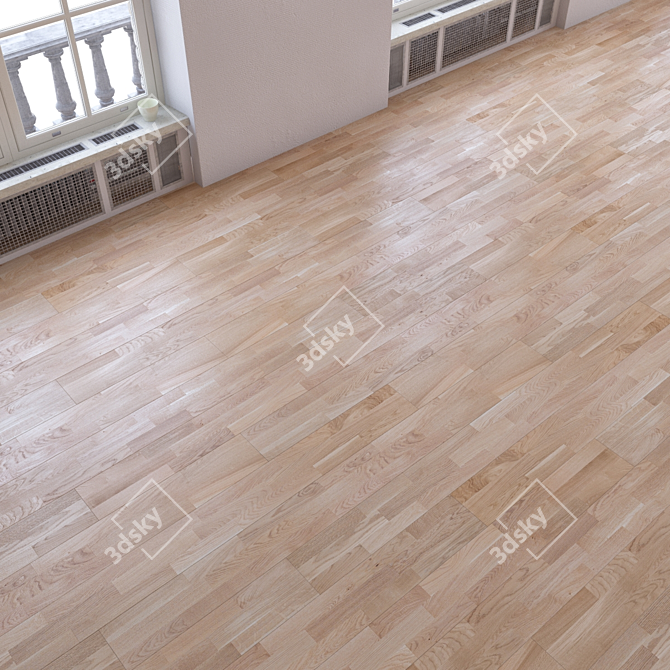 Versatile Parquet Flooring Kit 3D model image 1