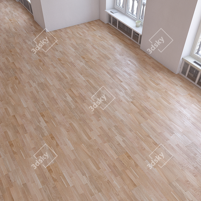 Versatile Parquet Flooring Kit 3D model image 3