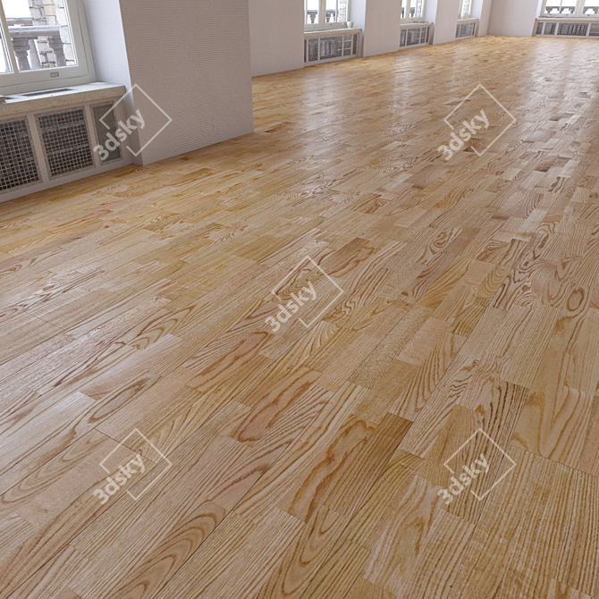 Flexible Parquet Flooring Solution 3D model image 2