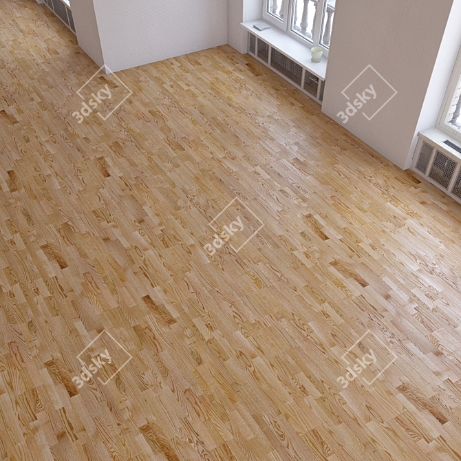 Flexible Parquet Flooring Solution 3D model image 3