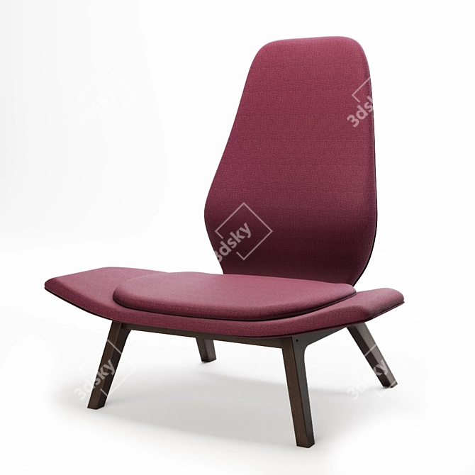 Brahma Chair: Stylish Armchair for Meditation 3D model image 1