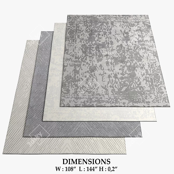 Restoration Hardware Vintage Rugs 3D model image 1