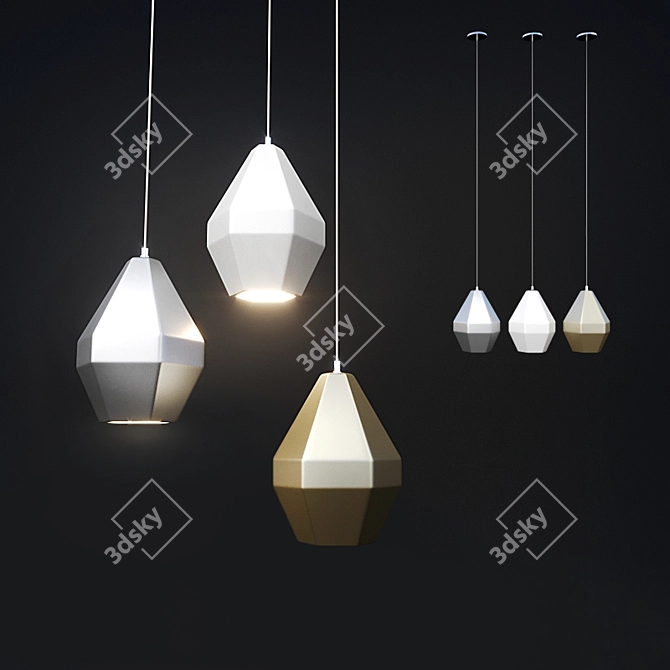 Elegant MARKSLOJD RUBY Suspension Light 3D model image 1