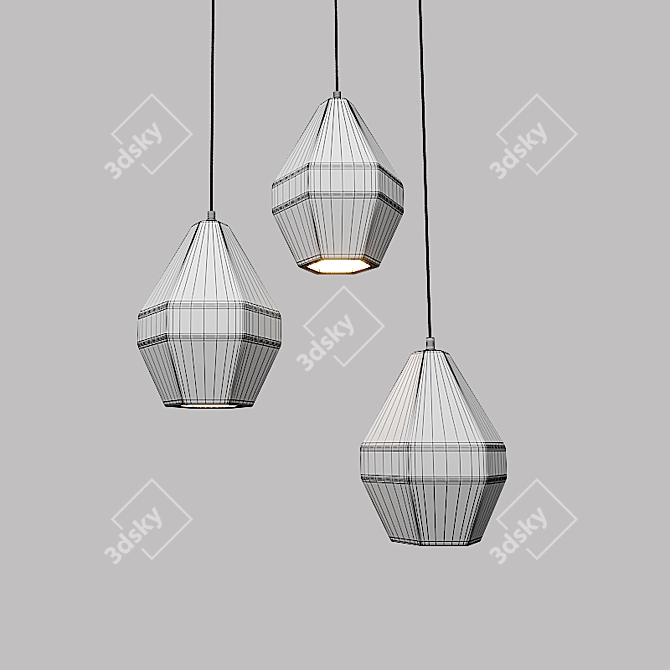 Elegant MARKSLOJD RUBY Suspension Light 3D model image 2