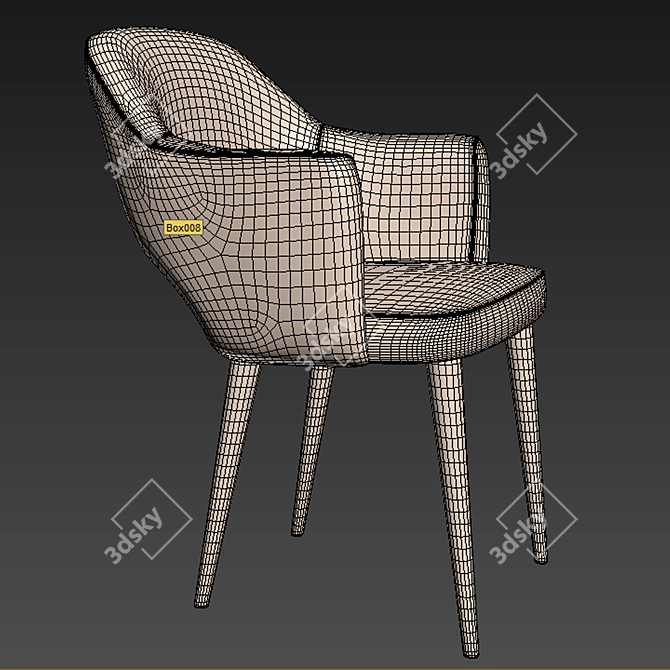 Saarinen Metal Executive Set 3D model image 2