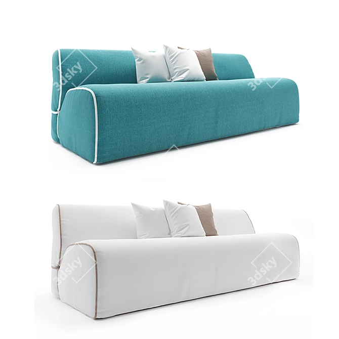 Luxurious Comfort: Exteta Soft Sofa 3D model image 2