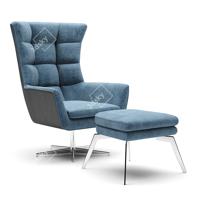 Luxury Comfort: Caliaitalia Jacob Armchair 3D model image 3